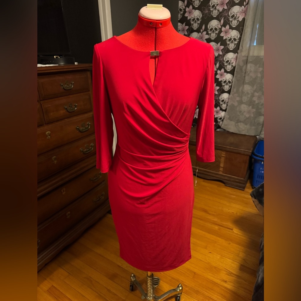 Elegant Red Women's Dress